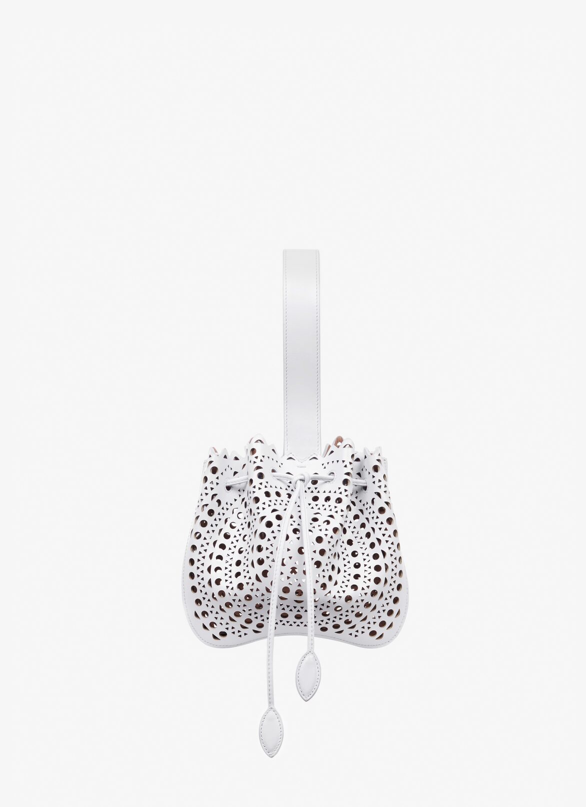 Rose Marie bag in vienne calfskin ALAÏA OPTIC WHITE ROSE MARIE BAG IN VIENNE CALFSKIN